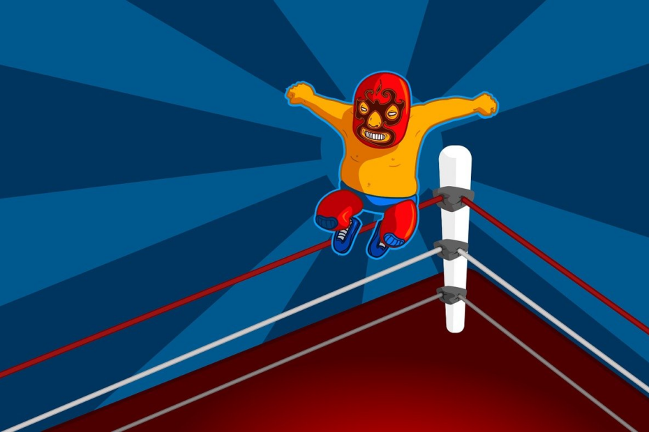 wrestler, wrestling, comic, man, fighter, jump, competition, game, boxing ring, sports, digital art, cartoon drawing, wrestling, wrestling, comic, game, game, game, game, game, sports