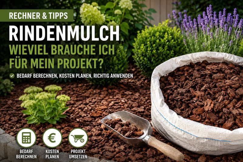 Wie viel Rindenmulch Rechner