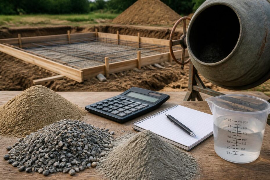 Betonrechner: Betonmenge, Kosten und Mischung einfach berechnen