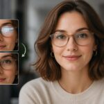 Brillenspiegelungen entfernen: Mit KI natürliche Porträts ohne störende Reflexe erstellen