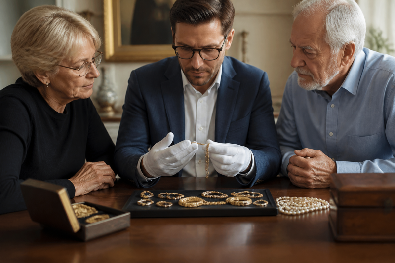 Erbschaft mit Goldschmuck – so lässt sich der wahre Wert der Nachlassgegenstände verlässlich abschätzen