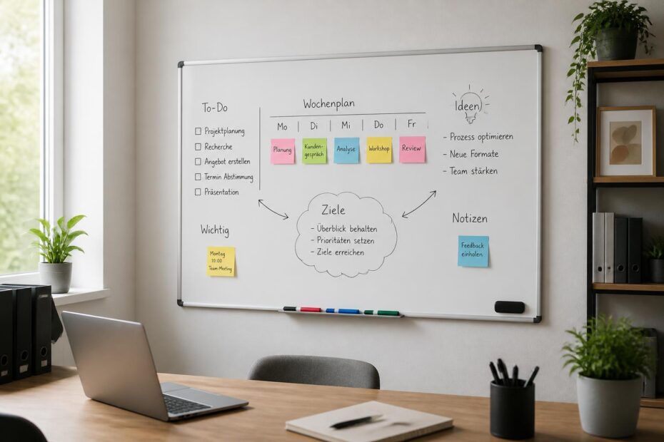 Das Whiteboard als zentrales Organisationselement – ​​Ideen für die praktische Anwendung